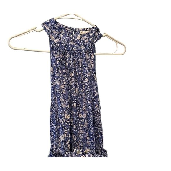✨POUPETTE ST BARTH Inka Ruffled Mini Sz Large Dress in Blue Apen✨ - Picture 8 of 14